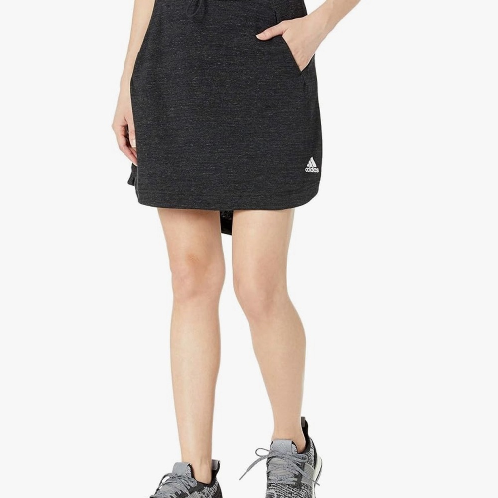 Adidas Women’s Black Melange Sport 2 Street Mini Skirt Sz S